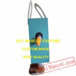 Advertising Blue Hand Shopping Bag Mascot Costume