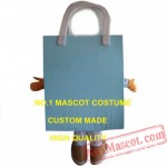 Advertising Blue Hand Shopping Bag Mascot Costume
