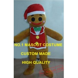 Christmas Jinger Bread Jingerbread Man Mascot Costume