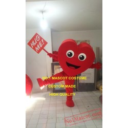 Valentine's Day Naughty Red Heart Mascot Costume