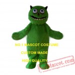 Long Plush Green Alien Monster Mascot Costume