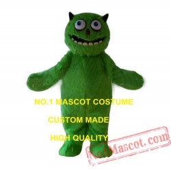 Long Plush Green Alien Monster Mascot Costume