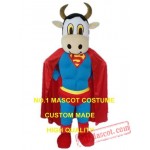 Milk Cow Superman Mascot Costume