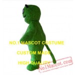 Long Plush Green Alien Monster Mascot Costume