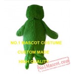 Long Plush Green Alien Monster Mascot Costume