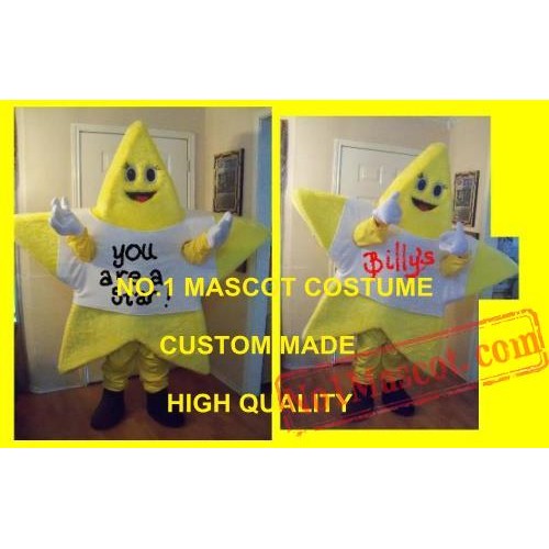 Beautiful Yellow Star Mascot Costume