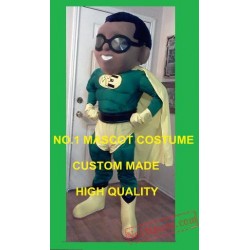 Superhero Mascot Masked Boy Costume