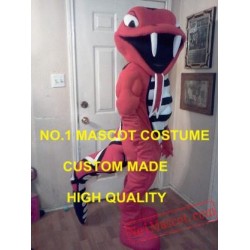 Red Viper Snake Mascot Costume