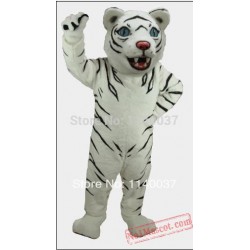 White Tiger Mascot Costume