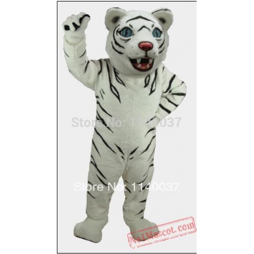 White Tiger Mascot Costume