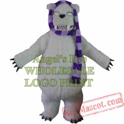 White Polar Bear Mascot Costume