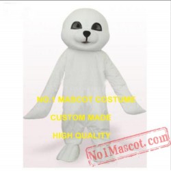 White Seal Mascot Costume