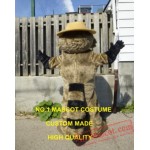 Ranger Rick Racoon Mascot Costume