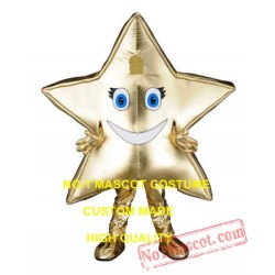 Brilliant Golden Star Mascot Costume