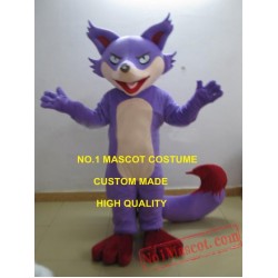 Anime Cosply Costumes Purple Fox Mascot Costume