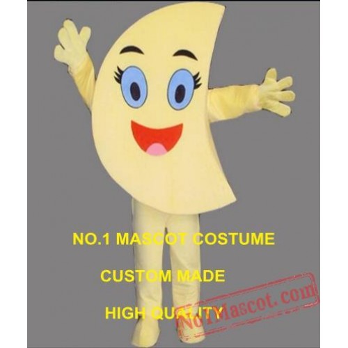 Cartoon Moon Mascot Costume