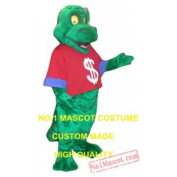 Green Dinosaur Mascot Costume