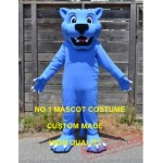 Blue Panther Mascot Costume