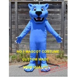 Blue Panther Mascot Costume