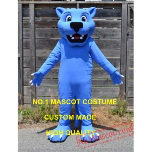 Blue Panther Mascot Costume