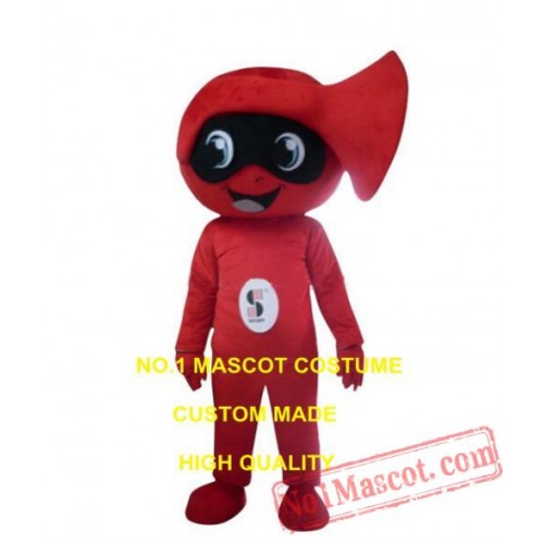 Red Horn Mascot Costume