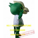 Green Parrot Bird Mascot Costume