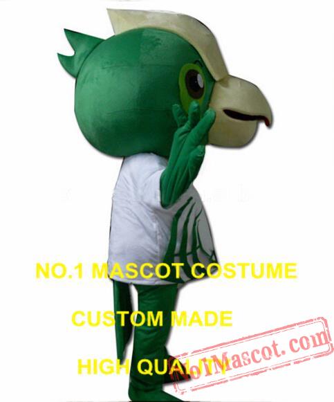 Green Parrot Bird Mascot Costume