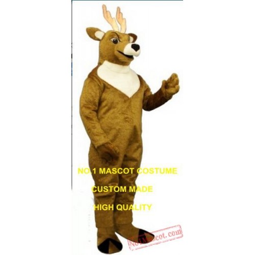 Tan Deer Elk Mascot Costume
