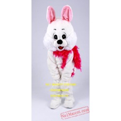 Cute White Rabbit Bunny Mascot Costume