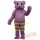 Anime Cosply Costumes Plush Purple Bear Mascot Costume