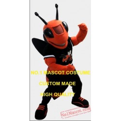 Anime Cosply Costumes Powerful Red Fire Bee Mascot Costume