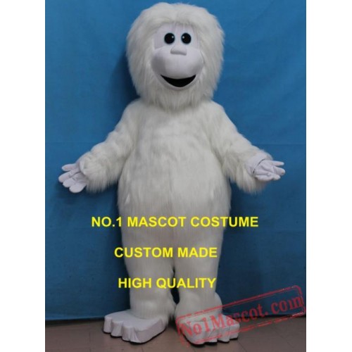 New Anime Cosply Costumes White Monkey Yeti Mascot Costume