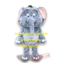 Cute Little Grey Elephant Mascot Costume