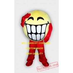 Happy Face Smile Teeth Mascot Costume