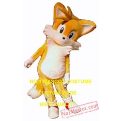 Popular Cartoon Yellow Tails Fox Mascot Costume