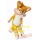 Popular Cartoon Yellow Tails Fox Mascot Costume