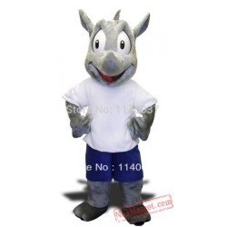 Robert The Rhino Mascot Costume