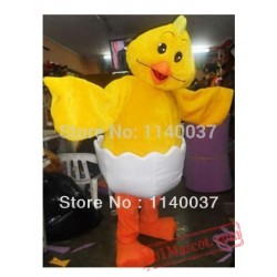New Born Yellow Chick Mascot Costume