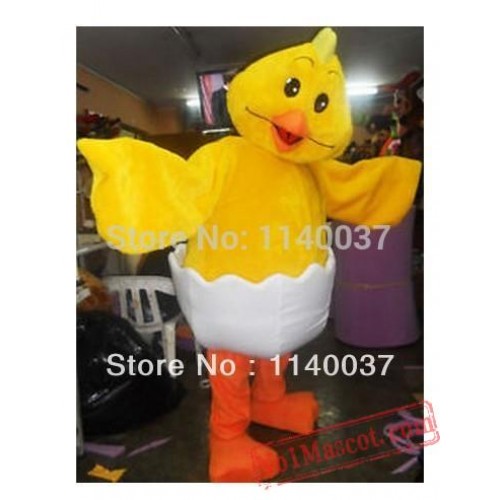 New Born Yellow Chick Mascot Costume