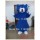  Deluxe Blue Cat Plush Mascot Costume