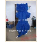  Deluxe Blue Cat Plush Mascot Costume