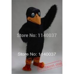 Long Hair Crow Mascot Costume