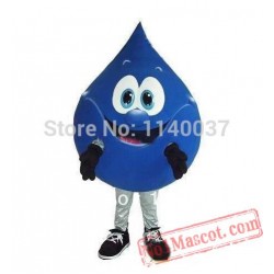 Purified Blue Water Drop Mascot Cosctume