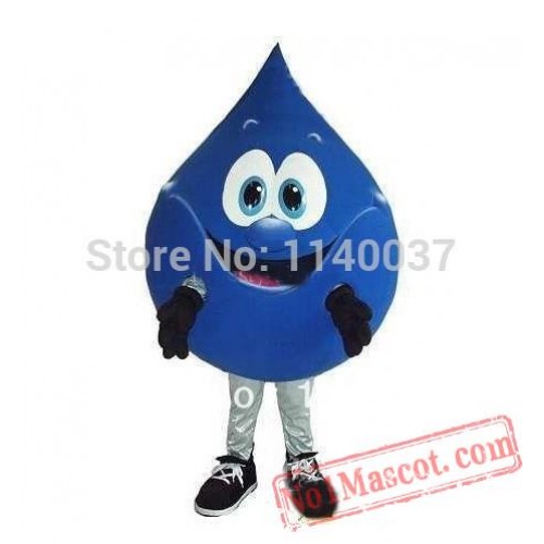 Purified Blue Water Drop Mascot Cosctume