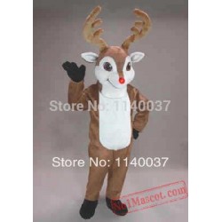 Winter Christmas Randolph Reindeer Mascot Costume