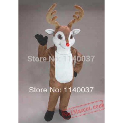 Winter Christmas Randolph Reindeer Mascot Costume