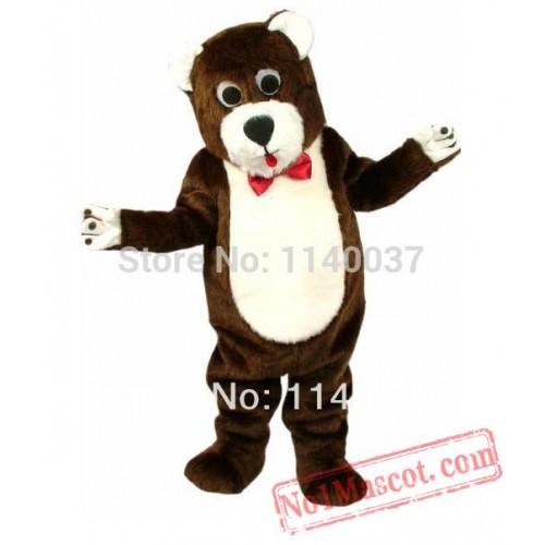 Deluxe Material Teddy Bear Mascot Costume