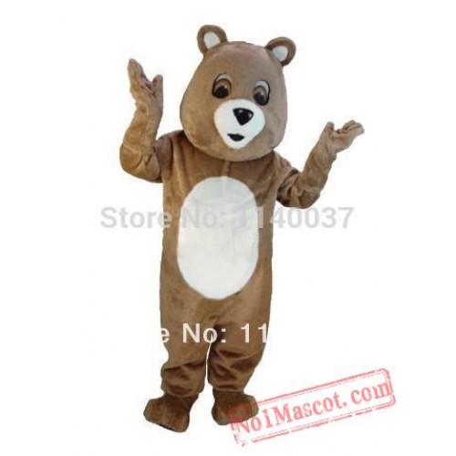 Brown Bear Mascot Costume