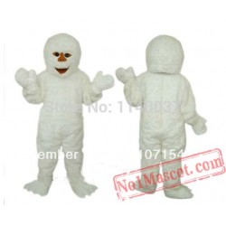 White Monster Yeti Snowman Christmas Mascot Costume