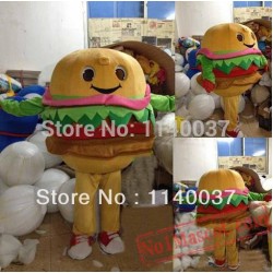 Customized Best Burgers On The Plane Hamburger Mascot Costume